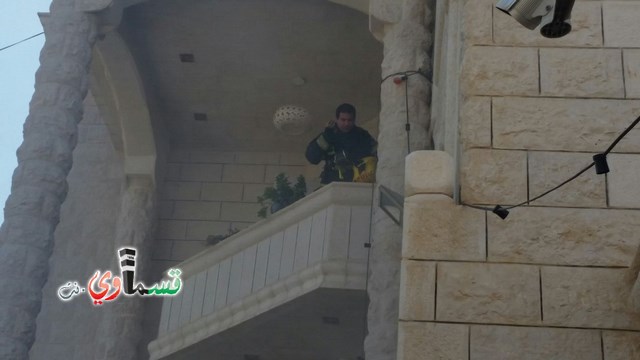 كفر قاسم : اندلاع حريق بأحد البيوت شمالي المدينة بدون اصابات